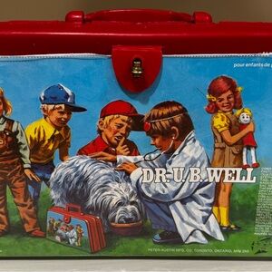 Vintage DR. U.B. WELL Red and Drs kit, nearly complete, 1940’s